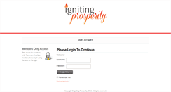 Desktop Screenshot of ignitingprosperity.com